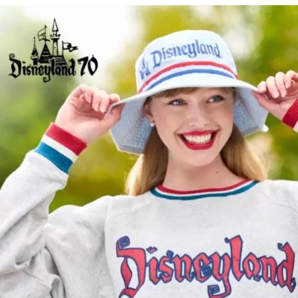 Disneyland 70th Anniversary Vault Collection Bucket Hat NWT